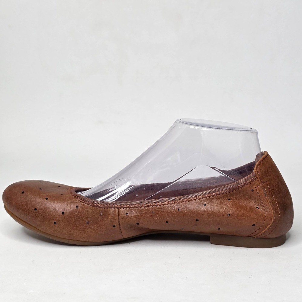 Born Ballet Women's Size 9 Brown Tan Leather Flats Loafers Slip On Comfort Shoes - Picture 7 of 12